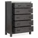 Plum Creek Ravenwood Black and Elite Dove Upholstered Panel Bedroom Set