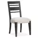 Foxrun Hollow Cream Upholstered Ladder Back Side Chair Set of 2