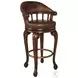 Marlowe Brown Leather Swivel Counter Height Stool