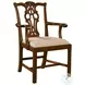 Massachusetts Woven Caramel Fabric Arm Chair