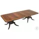 Greek Key Crotch Mahogany Extendable Dining Table