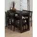 Tribeca Merlot 5 Piece Counter Height Dining Set with Storage