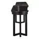 Weston Peppercorn Oval Console Bar Table with USB Charging