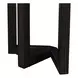 Weston Peppercorn Oval Console Bar Table with USB Charging