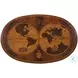 Map Aged Regency Partner'S Oval Desk