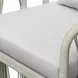Alexa Outdoor Dining White Upholstered Outdoor Arm Chair Set of 2