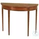 Hepplewhite Irish Mahogany Demilune Console Table