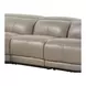 Ridgeway Gray Shark Leather Modular Zero Gravity Power Reclining Sectional with Power Headrest