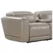Ridgeway Gray Shark Skin Leather 6 Piece Power Reclining Sectional