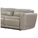 Ridgeway Gray Shark Skin Leather 6 Piece Power Reclining Sectional
