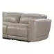 Ridgeway Gray Shark Leather Modular Zero Gravity Power Reclining Sectional with Power Headrest