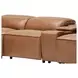 Uptown Tan Husk Leather 6 Piece Power Reclining Sectional