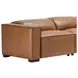 Uptown Tan Husk Leather 6 Piece Power Reclining Sectional