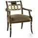 Regency Taupe Velvet Arm Chair