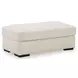 Evanley Linen Upholstered Rectangular Ottoman