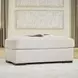 Evanley Linen Upholstered Rectangular Ottoman