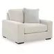 Evanley Linen Upholstered Chair and A Half with Pillow