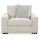 Evanley Linen Upholstered Chair and A Half with Pillow