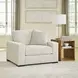 Evanley Linen Upholstered Chair and A Half with Pillow