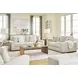 Evanley Linen Upholstered Rectangular Ottoman