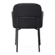 Sydney Black Upholstered Arm Chair Set of 2