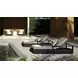 Tavira Lanikai Salt and Pepper Performance Fabric Upholstered Outdoor 82" Chaise Lounger