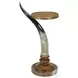 Horn Hand Painted Cast Resin Horn Occasional Table