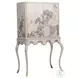 Lacca Veneziana Beige Lacquer Bar Cabinet