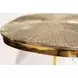 Textured Satina Brass Accent Table