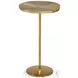 Textured Satina Brass Accent Table