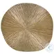 Textured Satina Brass Accent Table