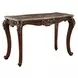 Mehadi Gray and Walnut Rectangular Marble Top Sofa Table