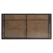 Bedford Weathered Oak and Black Rectangular Glass Top Occasional Table Set