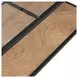 Bedford Weathered Oak and Black Rectangular Glass Top Cocktail Table