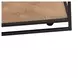 Bedford Weathered Oak and Black Rectangular Glass Top Cocktail Table