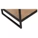 Bedford Weathered Oak and Gray Rectangular Glass Top Sofa Table