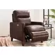 Arden Chestnut Leather Zero Gravity Power Recliner with Power Headrest and USB Charging