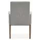 Lindon Gray Upholstered Arm Chair Set of 2