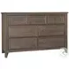 Woodbridge Dark Cashmere Arch Storage Platform Bedroom Set