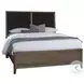 Woodbridge Dark Cashmere And Black Upholstered Low Profile Bedroom Set