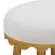 Oodle Cream Performance Vegan Mohair Upholstered Bar Stool
