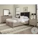 Woodbridge Shadow Gray And Black Queen Upholstered Storage Platform Bed