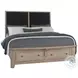 Woodbridge Clear Maple And Black Upholstered Storage Platform Bedroom Set