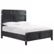 Laguna Weathered Steel Queen Panel Bed