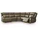 Ultra Max Biscotti 5 Piece Modular Power Reclining Sectional with Armless Recliner and USB Charging