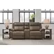 Ultra Max Biscotti 3 Piece Modular Power Reclining Sectional with Console USB Charging and Audio Console