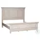 Heartland Antique White Cal. King Panel Bed