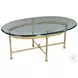 Classic Polished Solid Brass Cocktail Table