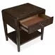 Timberlyn Espresso 1 Drawer Open Nightstand with USB Charging