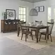 Midland Falls Rustic Brown 5 Piece Extendable Rectangular Dining Set